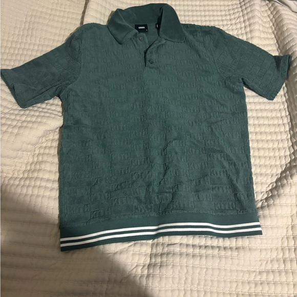 Kith Other - Kith Green Textured Polo Shirt